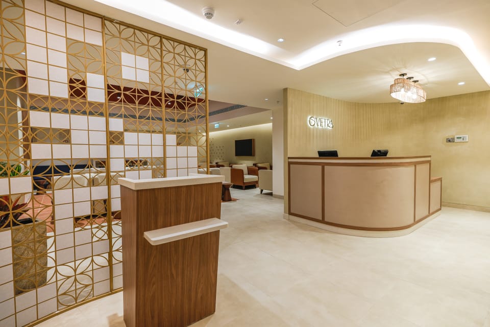 O'vetra Domestic Lounge – Tiruchirappalli Airport (TRZ), Terminal 1 – reception