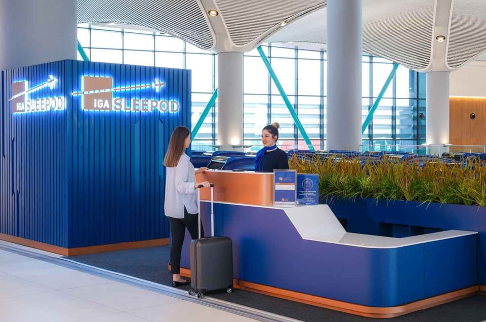 iGA Sleepod – Istanbul Airport (IST), International Terminal – reception and entrance