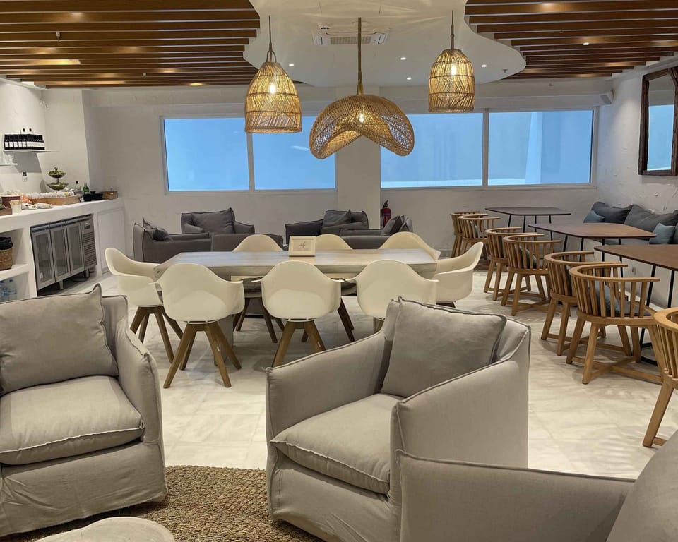 Your Mykonian Luxury Lounge – Mykonos Airport (JMK), Main Terminal – seating area