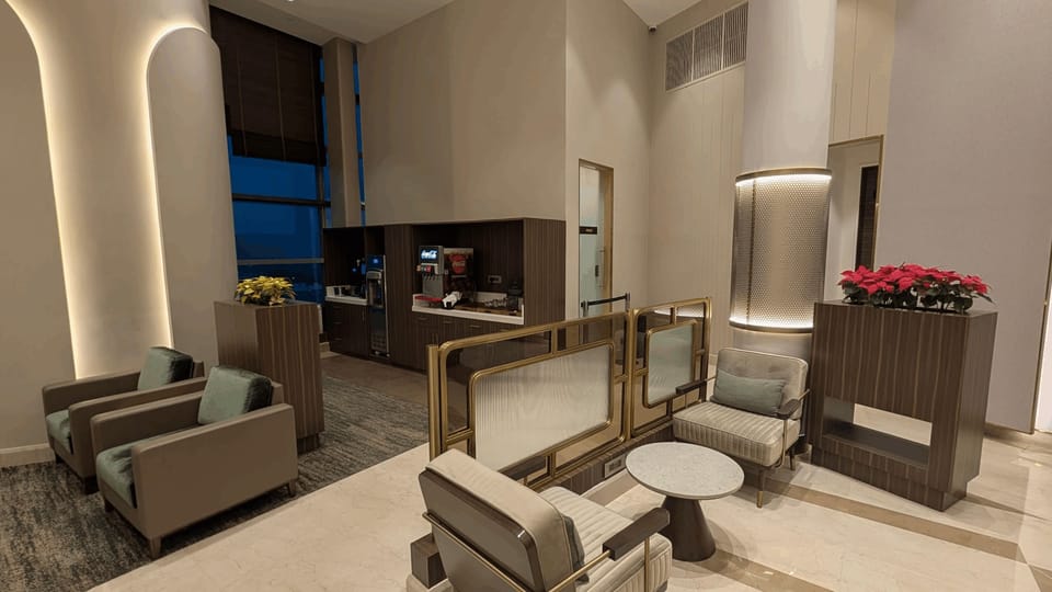 Encalm Privé Lounge – Hyderabad Airport (HYD), International Departures – seating area