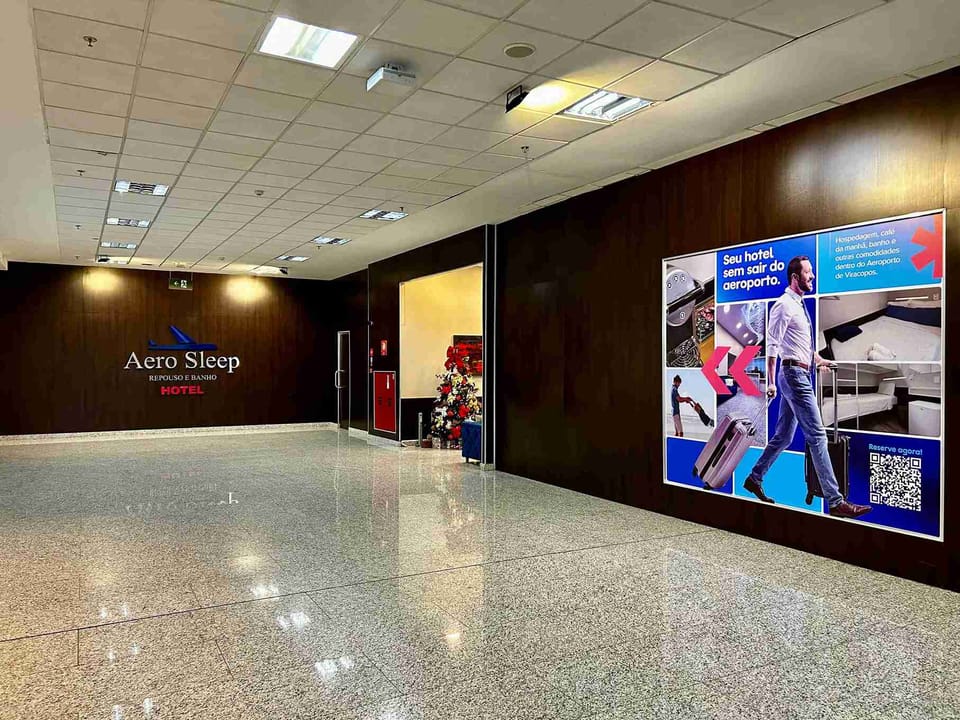 Aero Sleep – Campinas Viracopos Airport (VCP), Main Terminal – reception and entrance