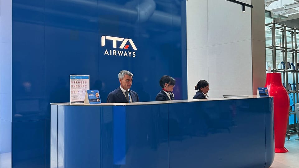 ITA Airways Hangar Lounge – Rome Fiumicino Airport (FCO)