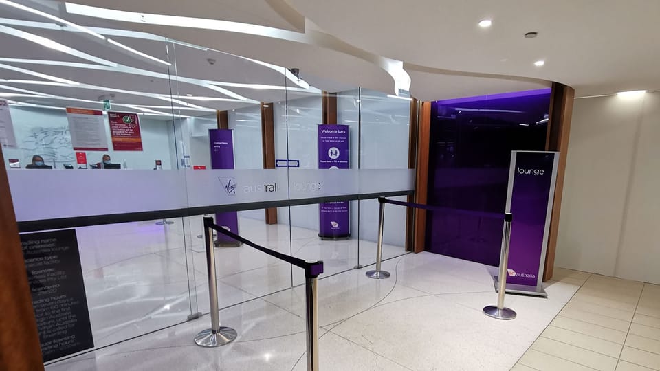 Virgin Australia Lounge – Gold Coast Airport (OOL) – entrance