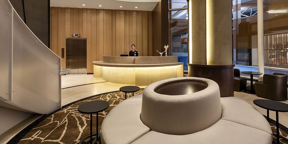 Plaza Premium Lounge – Vancouver Airport (YVR), Domestic Terminal – reception and entrance